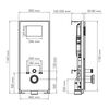WasserKRAFT Abens 20TLT.010.ME.WH.RG02 Инсталляция для унитаза с клавишей