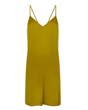 сорочка Sorbet из искусственного шелка горчичная