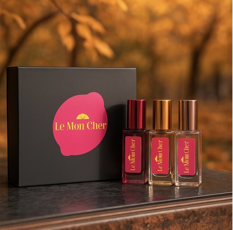 Le Mon Cher набор парфюма №1 для девушек 3 аромата по 5 мл духи PARFUM 15 мл, для женщин
