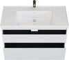 Aquanet 365917 Тумба с раковиной Nova Lite 2.0 110 2 ящ. цв. белый глянец (365917)