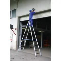 Двухсторонняя стремянка STABILO 2х12 Krause 124944
