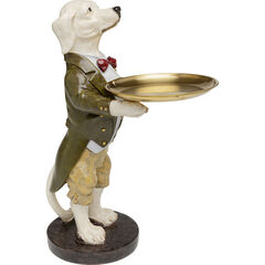 Фигура декоративная Gentleman Dog Tray «Пёс-джентльмен с подносом» 43 см