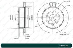Диск тормозной G-brake  GR-02340