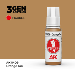 Акриловая краска AK Interactive Orange Tan 3GEN Figures, 18мл