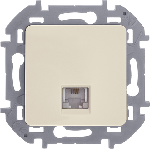 Розетка телефонная RJ11 - Legrand Inspiria - слоновая кость