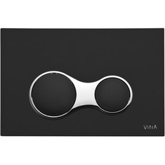 VitrA Sirius 740-0411 Клавиша смыва для унитаза, чёрная матовая фото