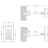 Gessi Rettangolo 20151#031 Верхний душ для потолочного крепления 216x140мм, высота 270мм, цвет: хром