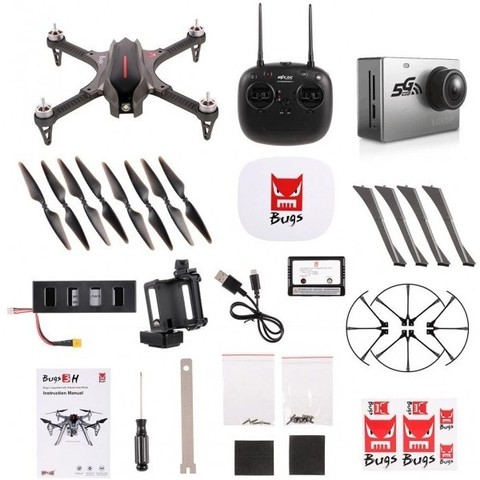 Радиоуправляемый квадрокоптер MJX Bugs 3H с FPV-камерой С6000