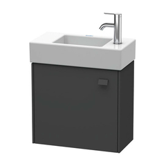Duravit Brioso BR4051R4949 Тумба подвесная под раковину 484х239х442 мм,с 1 дверкой петли справа R, цвет графит матовый 49 (для 072450) фото
