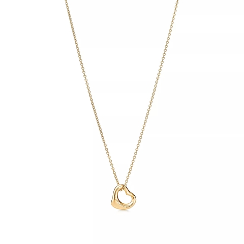 Подвеска из золота 18к(750проба), 11мм.Tiffany💠Open heart  - В наличии