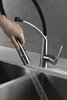 BelBagno Nova BB-LAM36-IN Смеситель для кухни с гибким изливом, цвет: серый