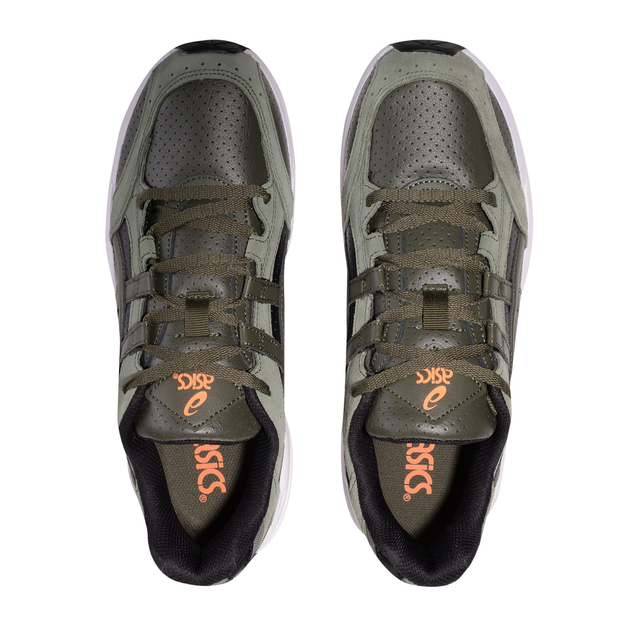 Asics Gel Bnd кроссовки прогулочные мужские черные-оливковые - 4