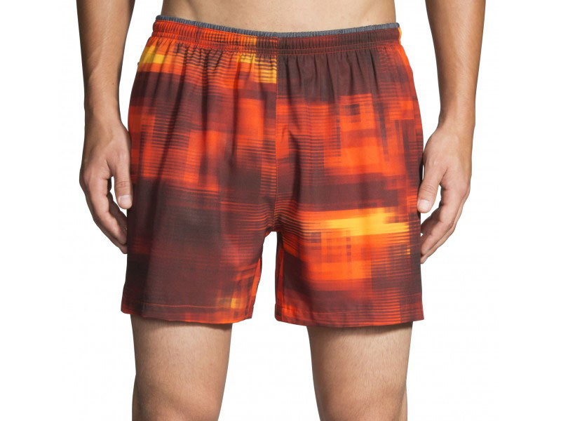 Brooks Sherpa 5" Short мужские беговые шорты оранжевые