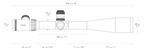 ОПТИЧЕСКИЙ ПРИЦЕЛ HAWKE SIDEWINDER ED 10-50X60(20X TMX)