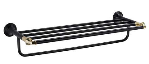 Fixsen Luksor FX-71615B Полка для полотенец, цвет: чёрный