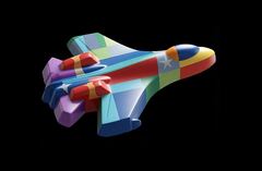 Силиконовый молд Военный самолет большой