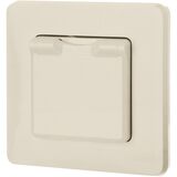 Розетка с заземлением IP44 - Legrand Inspiria - со шторками с защитной крышкой 16А 250В винтовые зажимы - слоновая кость — фото 10