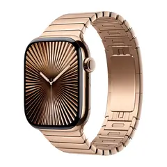 Умные часы Apple Watch Series 10 GPS + Cellular, 46mm, Gold Titanium Case with Link Bracelet, Gold