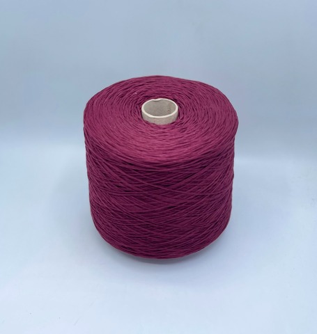 Бобинная пряжа (пр.Италия), art.Cotone, 350м/100 гр. 100%Хлопок, цвет-Марсала , арт.34815