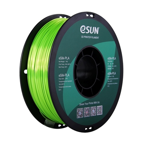 ESUN eSilkPLA, 1.75 мм, 1 кг, лаймовый