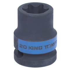 KING TONY (457520M) Головка торцевая ударная TORX Е-стандарт 1/2", E20