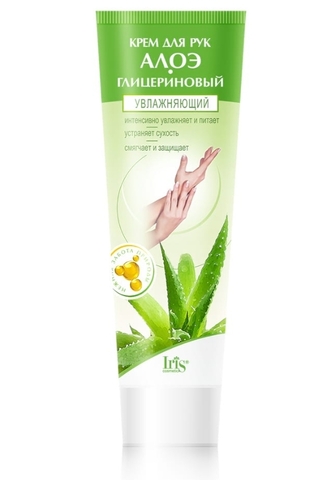 Classic Line Крем для рук Алоэ-глицериновый увлажняющий 100мл Iris