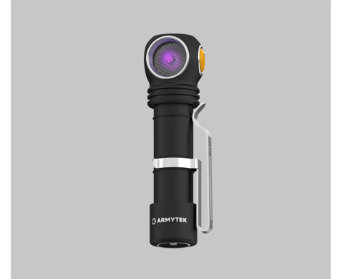Фонарь универсальный Armytek Wizard C2 WUV черный/желтый лам.:светодиод.x1 (F08901UF)