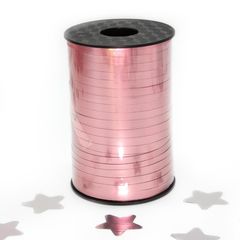 Лента металлик (0,5 см*250 м) матовая, Розовое золото