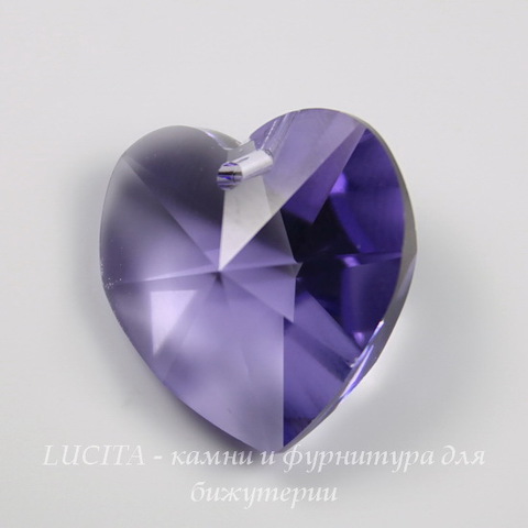 6228 Подвеска Сваровски Сердечко Tanzanite (18х17,5 мм) ()