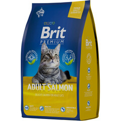 Brit Premium Cat Adult Salmon сухой корм для взрослых кошек (лосось) 800 гр