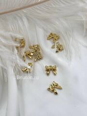 Подвеска золотистая "Бантик"