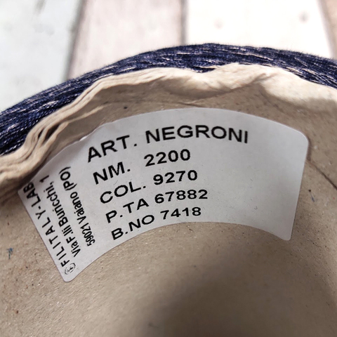 Хлопок с вискозой FILITALY LAB NEGRONI 220 темно-синий с бежевым
