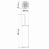 WasserKRAFT Exter K-1017 Туалетный ершик, цвет: бронза