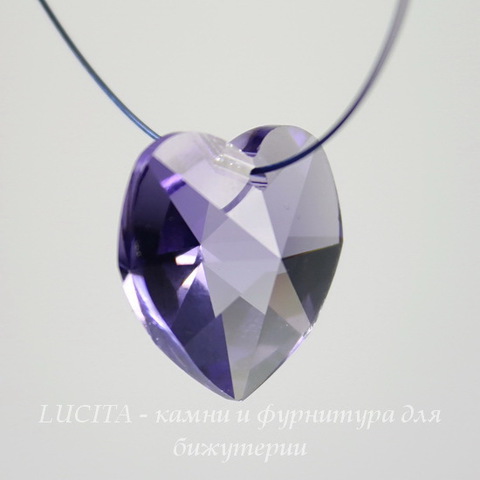 6228 Подвеска Сваровски Сердечко Tanzanite (18х17,5 мм) ()