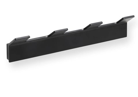 Bemeta Nero 135105210 Планка с 4-мя крючками, цвет: чёрный