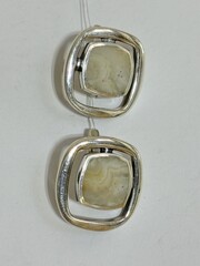 Стреза (серьги из серебра)