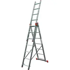Трехсекционная универсальная лестница TRIBILO 3х6 Krause 129642