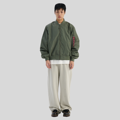 Бомбер Alpha Industries Logo L-2B Hunter Relaxed Field Grey (Полевой Серый)