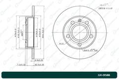 Диск тормозной G-brake  GR-01588