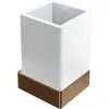 Boheme 10724-BRB Стакан настенный Qubic Brushed Bronze