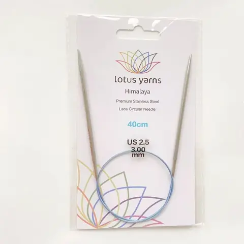 Спицы Lotus Yarns Himalaya Premium круговые 3 мм/40 см 14005
