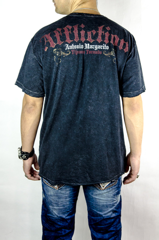 Affliction | Футболка мужская Antonio Margarito Tee Signature Series A1121 спина