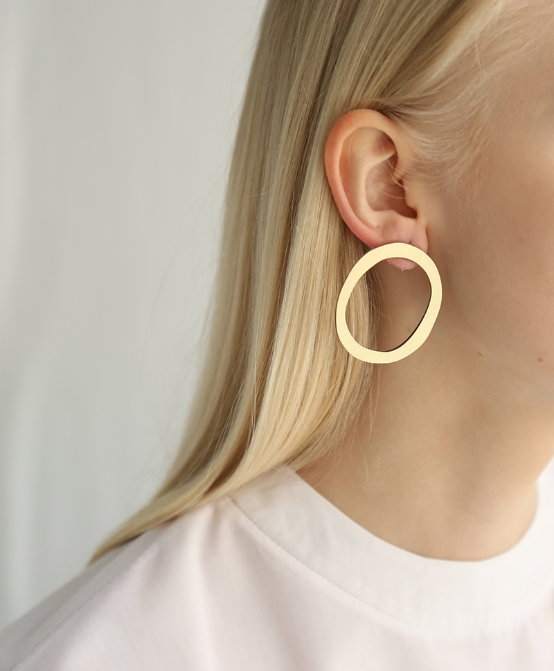 Серьги Hepworth II Studs Brass