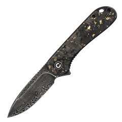 Фото Складной нож CIVIVI Elementum, сталь Damascus, Carbon Fiber, серый