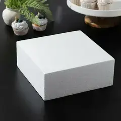 Фальш ярус для торта, Квадрат 35 см, высота 20 см (пенопласт)