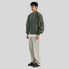 Бомбер Alpha Industries Logo L-2B Hunter Relaxed Field Grey (Полевой Серый)