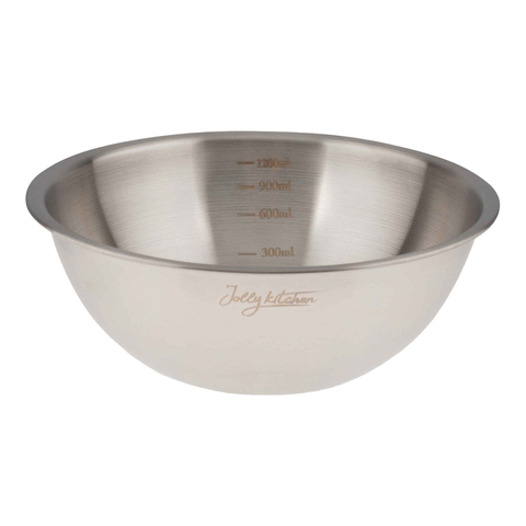 Миска-салатник Jolly Kitchen с мерной шкалой нержавеющая сталь 22 см