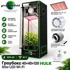Гроубокс 40х40х120 HULK 65w LED WI-FI