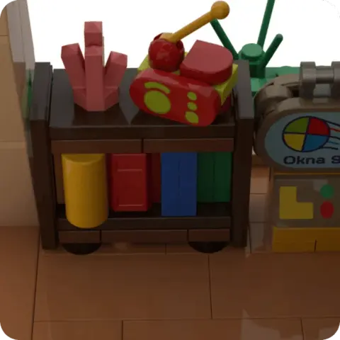 Конструктор Brick Labs Смешарики: Домик Лосяша