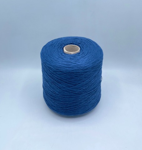 Бобинная пряжа (пр.Италия), art.Cotone, 350м/100 гр. 100%Хлопок, цвет-Синий сатин , арт.34816